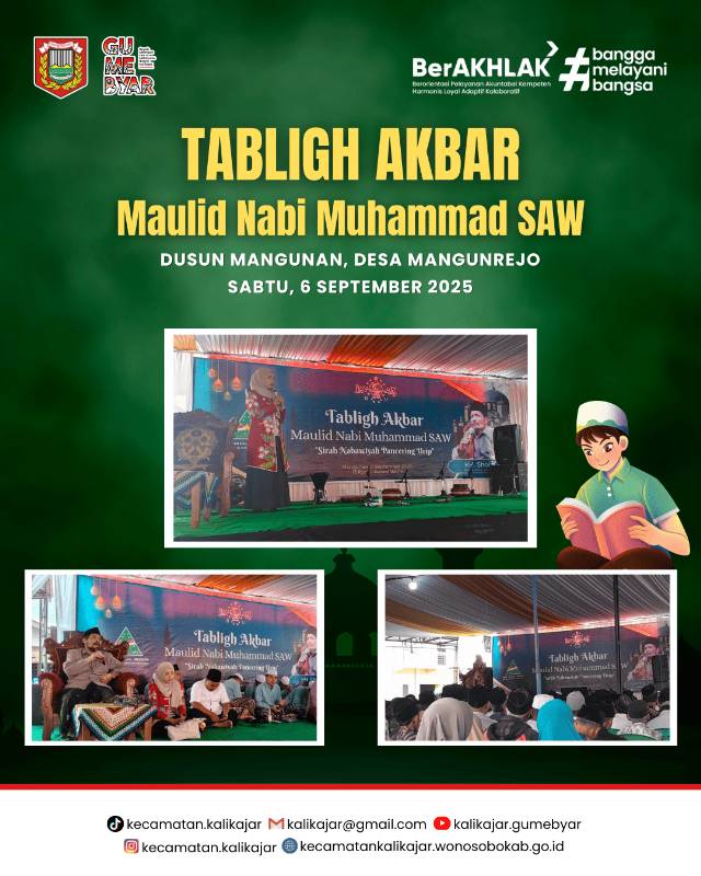 Tabligh Akbar Maulid Nabi Muhammad SAW di Dusun Mangunan
